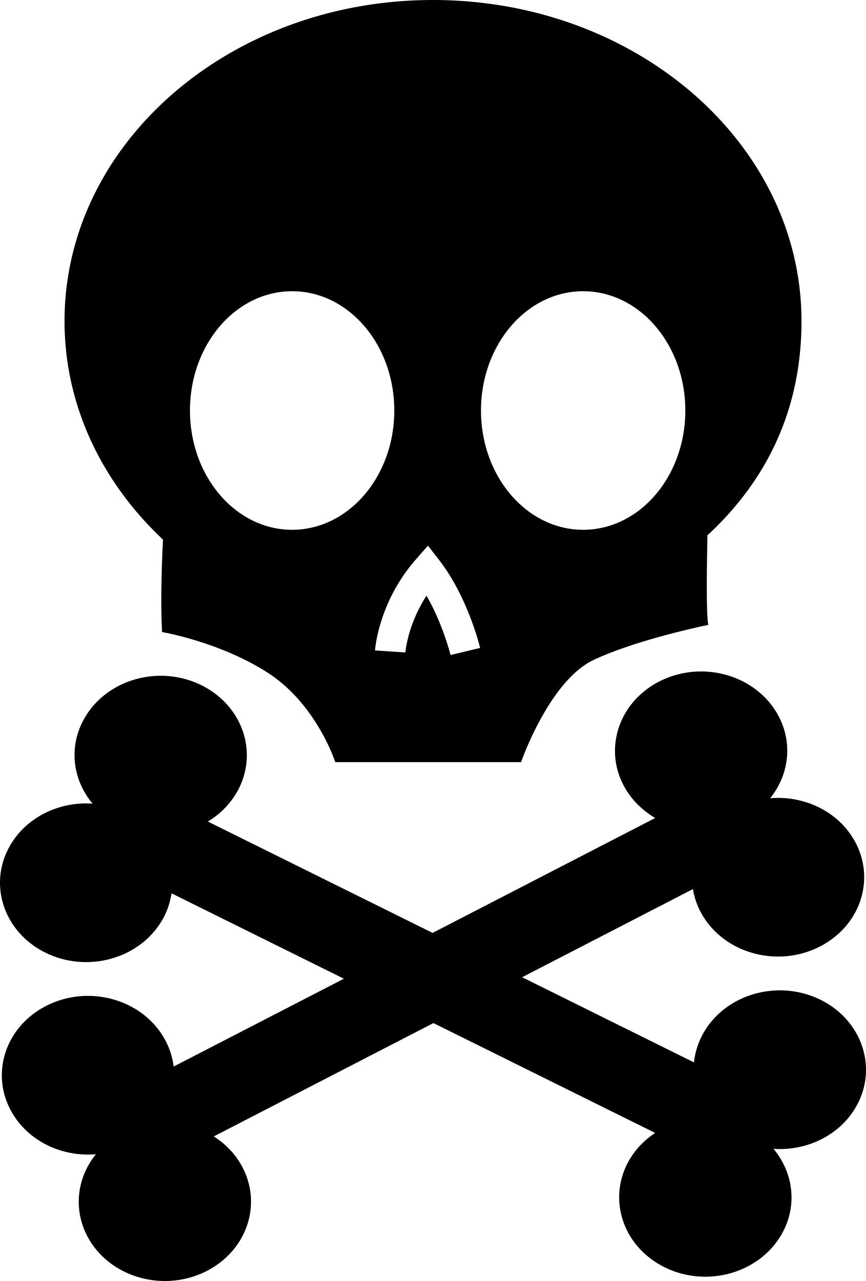 Death Skull And Bones Stencil Svg Design File Free Vectors